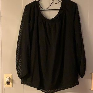 Long sleeve layered top